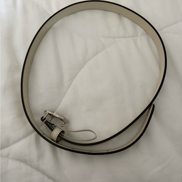 White Thin Gucci GG belt - Picture 1 of 4
